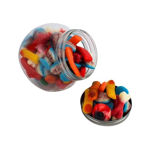 QUEEN CITY CANDY CAVE lifestyle Halloween table with gummies, festive ambience
