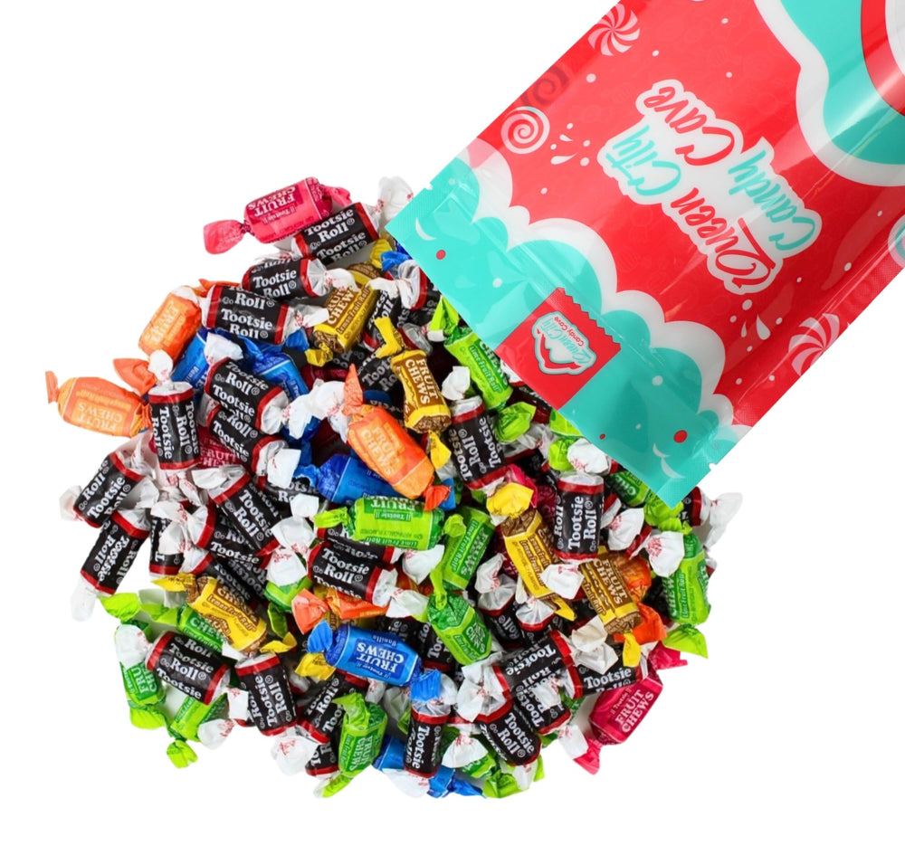 QUEEN CITY CANDY CAVE pile of individually wrapped rolls ready to share