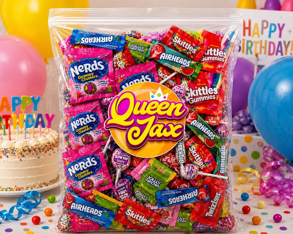 Queen Jax individually wrapped candies detail for hygienic single-serve convenience