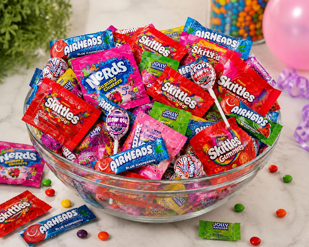 Queen Jax individually wrapped candy detail demonstrating freshness convenience