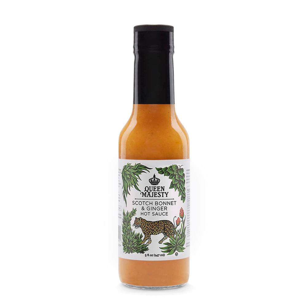 Queen Majesty front label showing bottle and clean branding benefit: clear product identity
