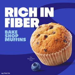 Cross-section of Quest muffin revealing texture and protein-rich crumb for satisfaction