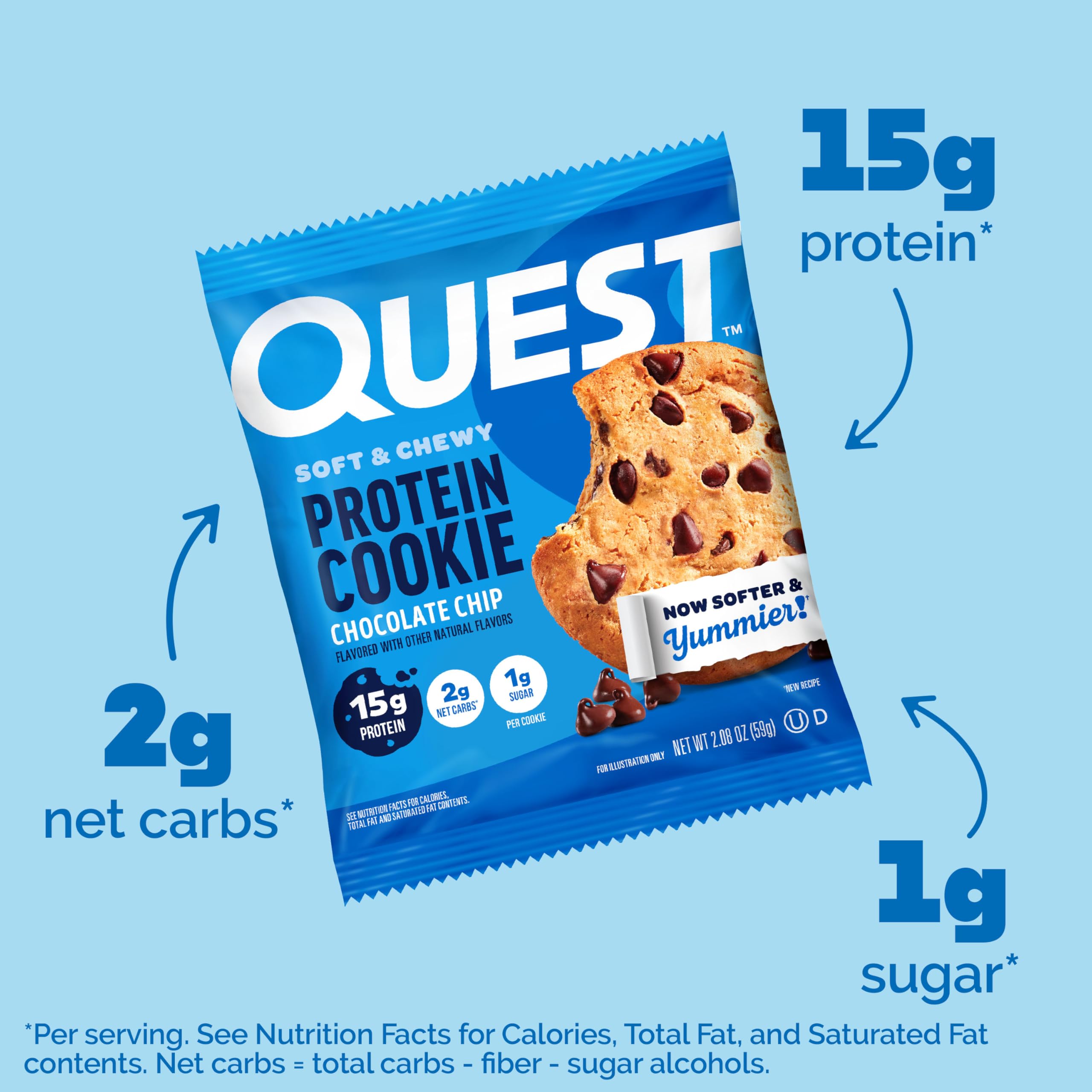 Quest cross section revealing soft, protein-rich interior
