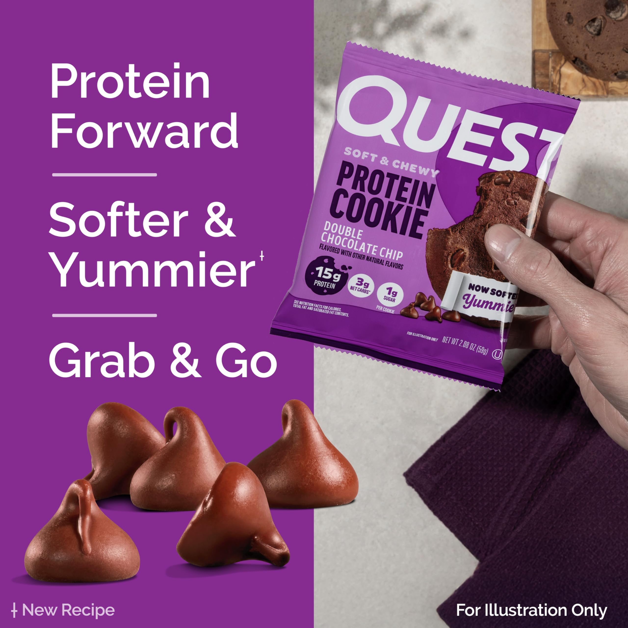 Quest twelve-count carton stacked to show bulk purchase convenience
