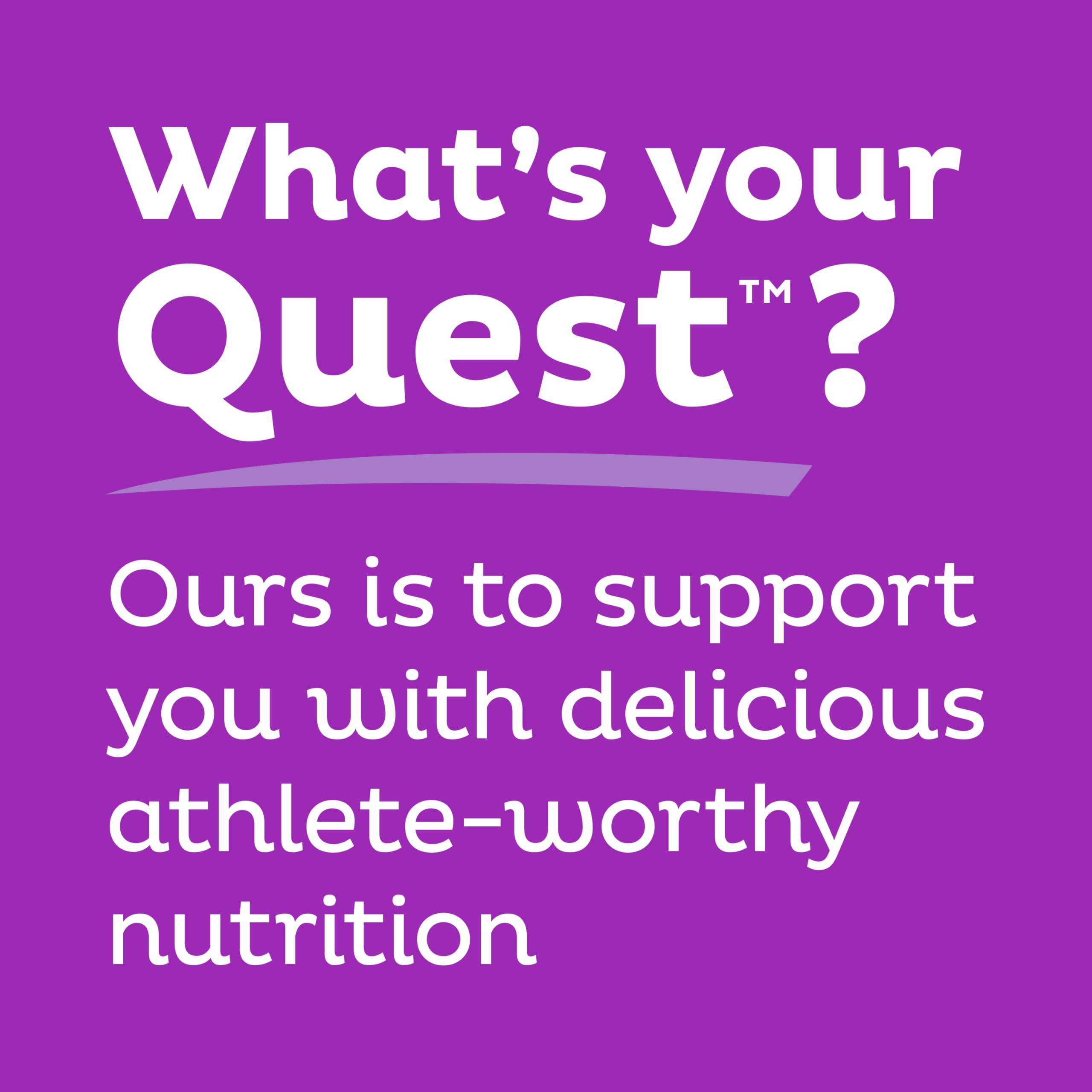 Quest mocha latte next to a protein bar showing balanced snack benefit