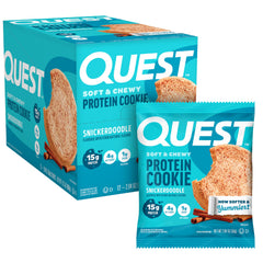 Quest front packaging showing flavor and macros for easy selection