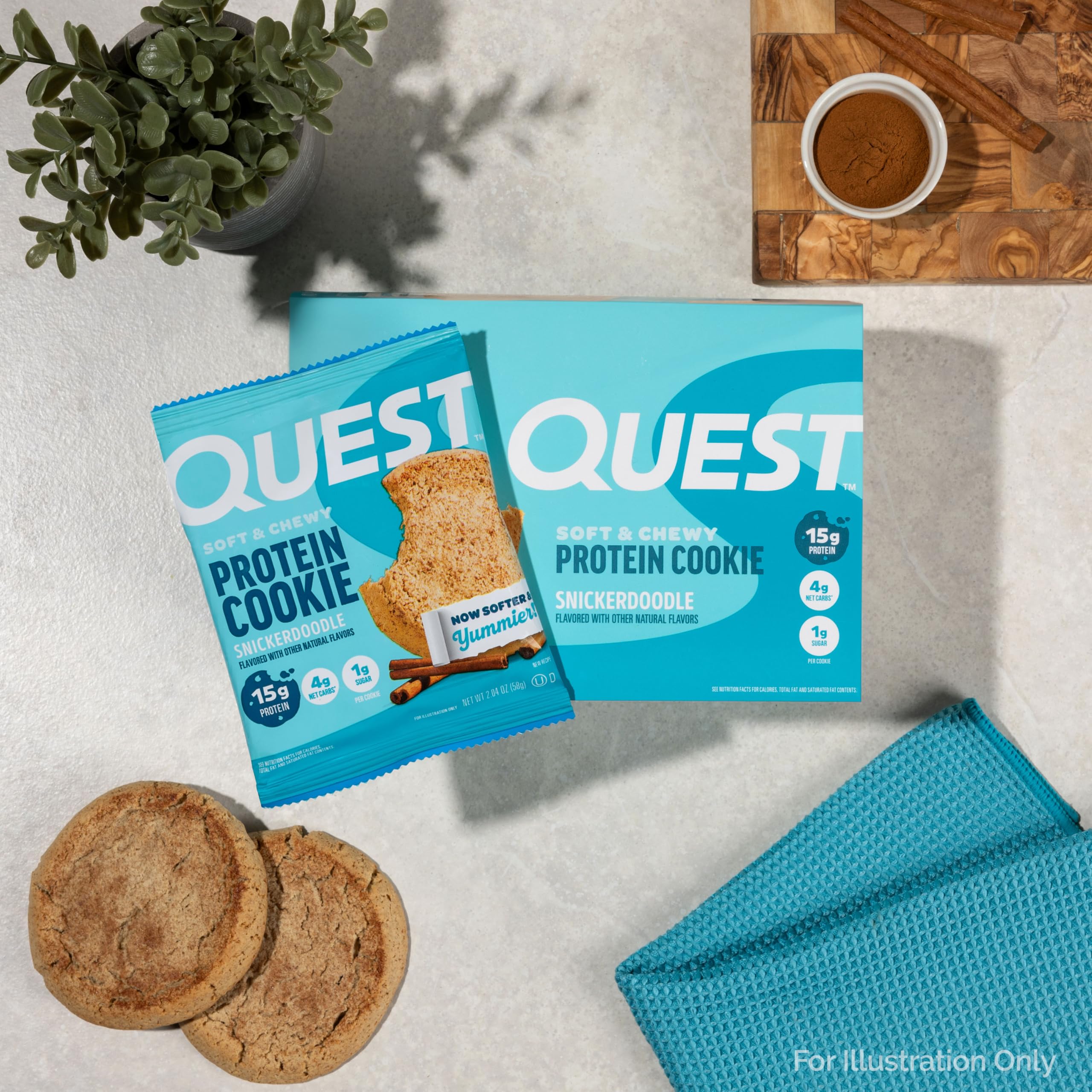 Quest individually wrapped cookie ready for on-the-go snacking