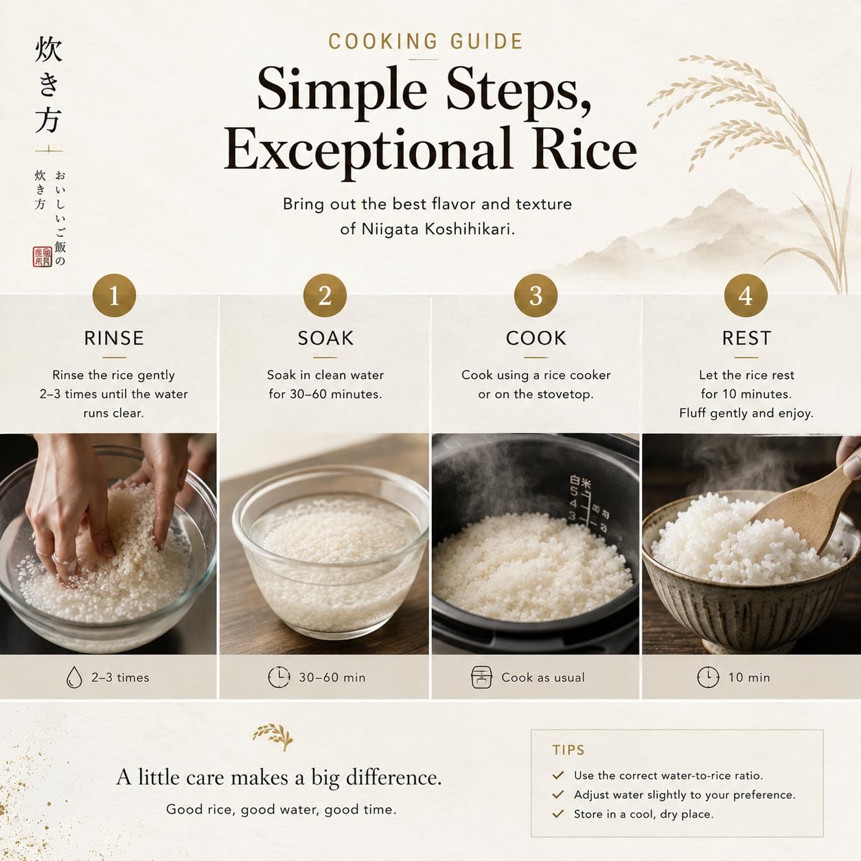 QUHVHPS finished donburi bowl showcasing rice presentation