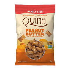 Quinn peanut butter center detail showing creamy filling and flavor