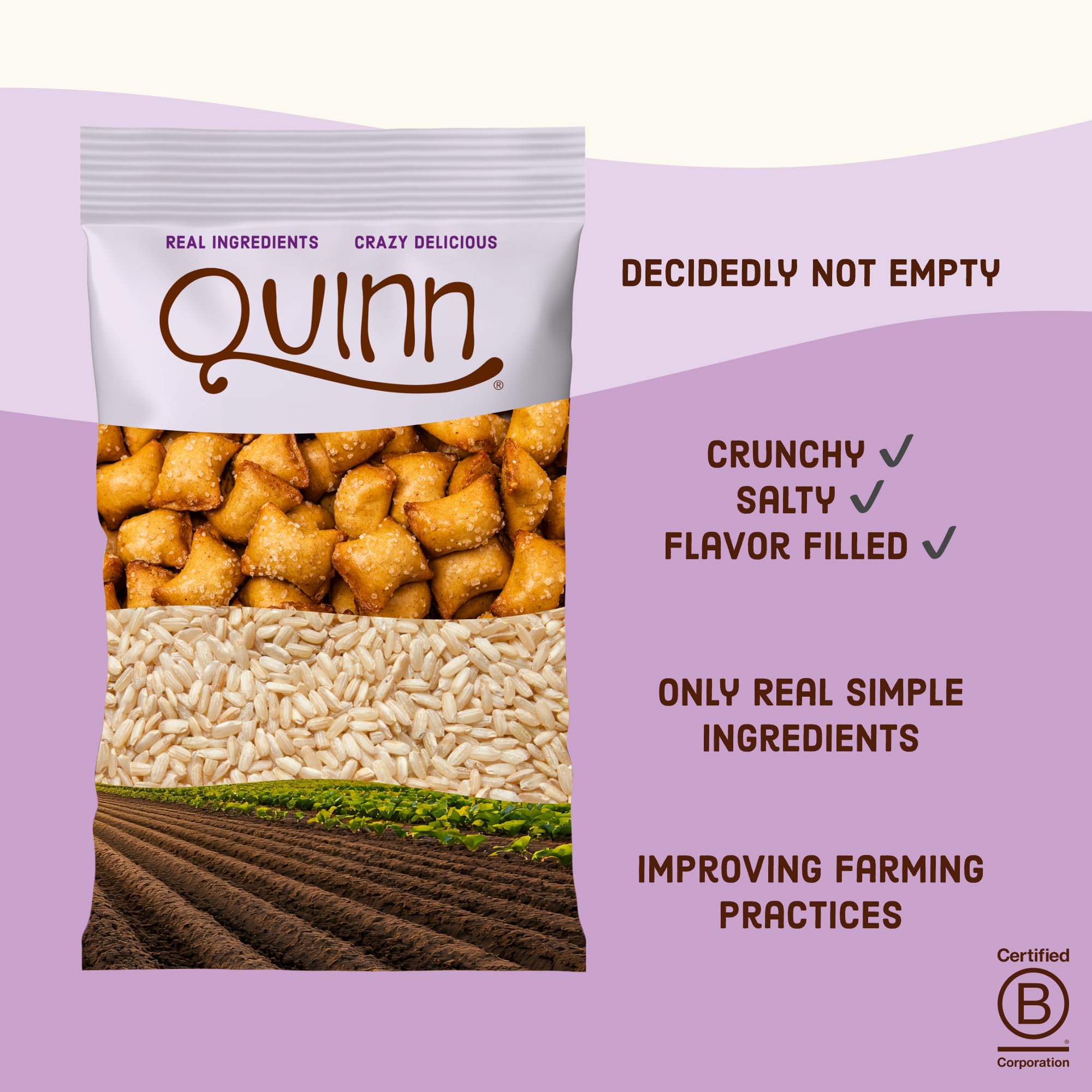 Quinn snack enjoyed outdoors conveying on-the-go energy and satisfaction