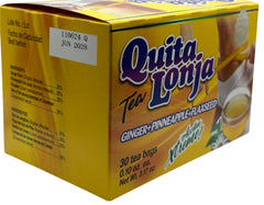 QUITA LONJA tea bag close-up highlighting sachet texture and easy steeping