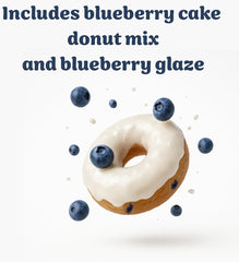 Rabbit Creek glaze packet poured close-up onto donut, showing glossy finish benefit