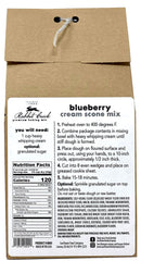 Rabbit Creek close-up of blueberry scone texture highlighting fruit pieces