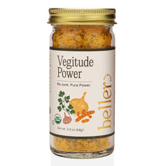 Rachel Beller's Power Pantry front packaging showing label and jar benefit: clear ingredient focus