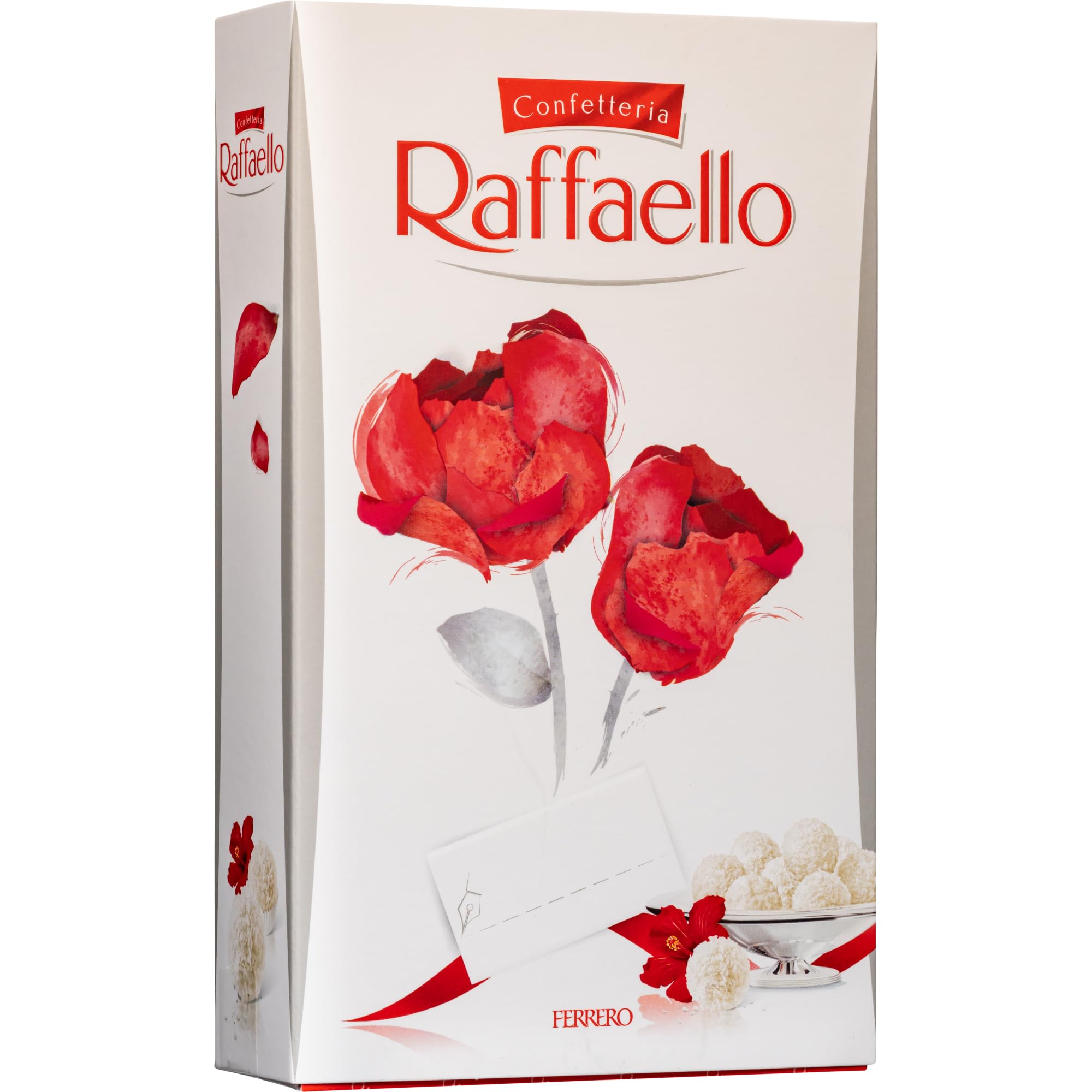 Raffaello front packaging showing elegant gift box and branding for gifting