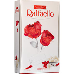 Raffaello front packaging showing elegant gift box and branding for gifting