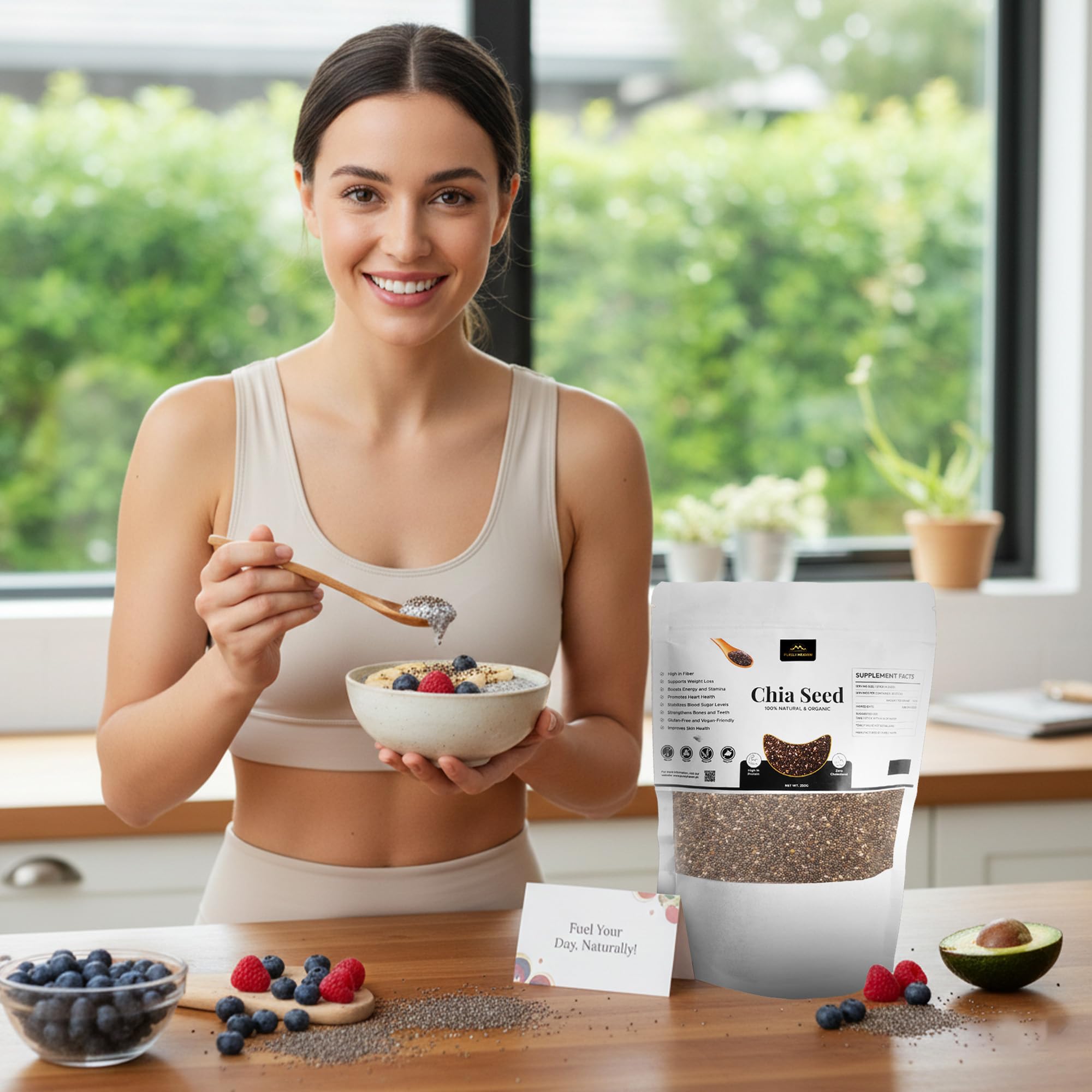 RAFFINO Purely Haven pack label with organic certification and non-GMO details