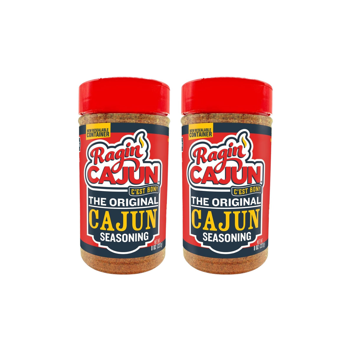 Ragin' Cajun front packaging showing bold branding and seasoning benefit