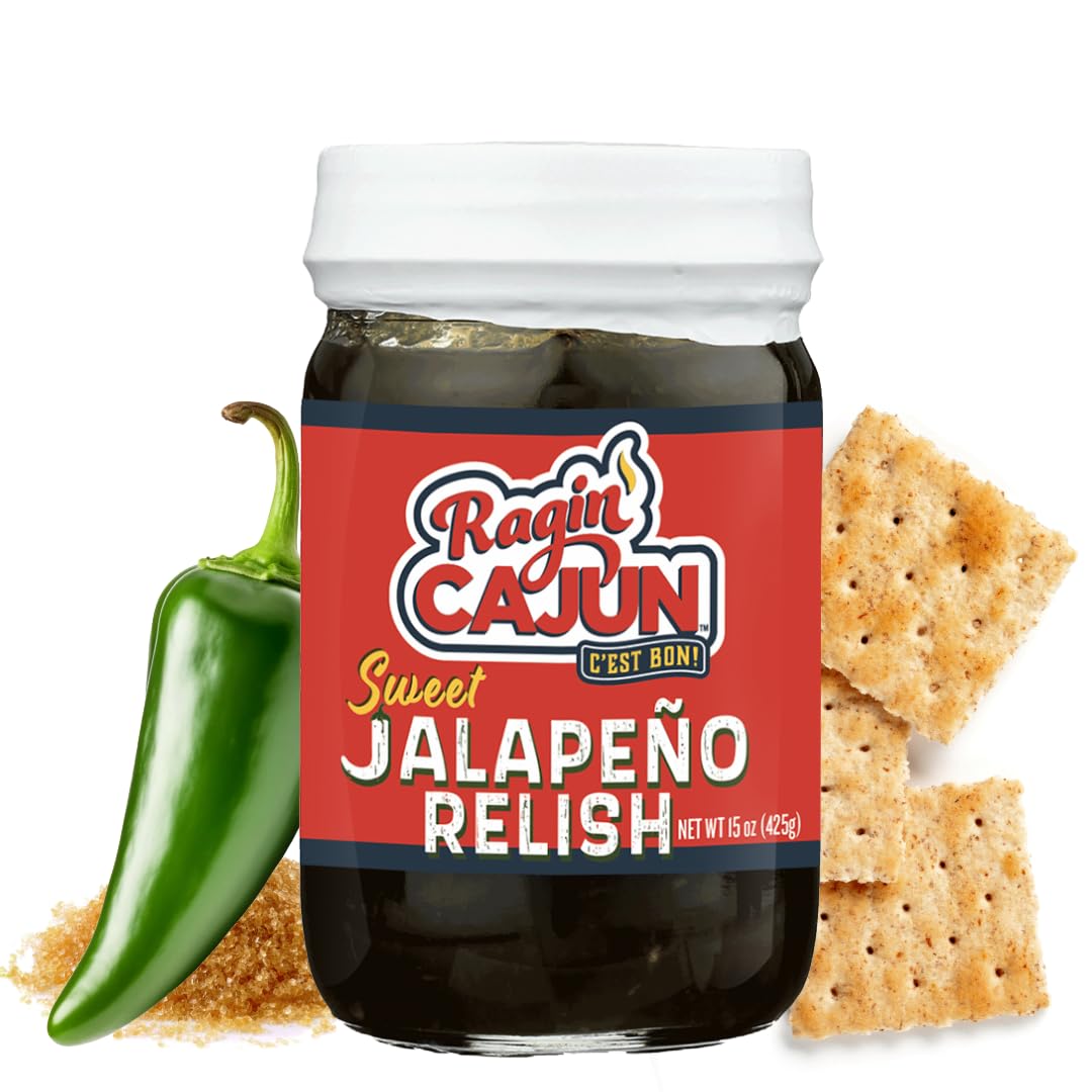 Ragin' Cajun relish on burger topping adds sweet-spicy contrast and crunch