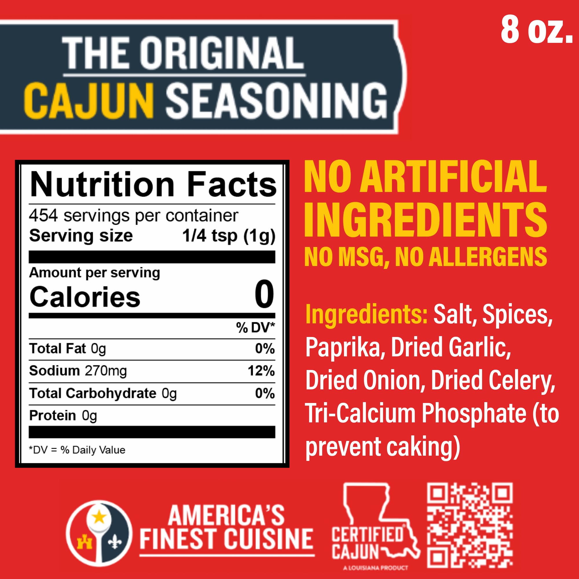 Ragin' Cajun shaker top ready to dispense spice for quick seasoning