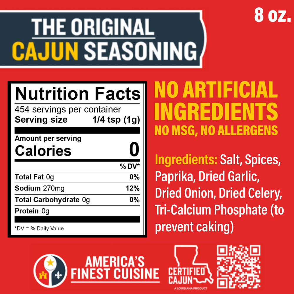 Ragin' Cajun shaker top ready to dispense spice for quick seasoning