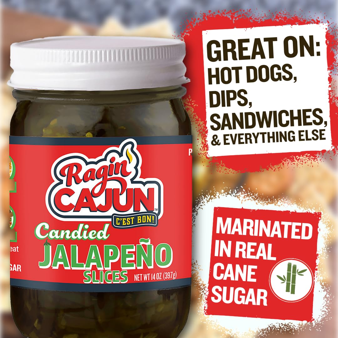 Ragin' Cajun sliced jalapenos on burger adding sweet-heat and color to sandwich