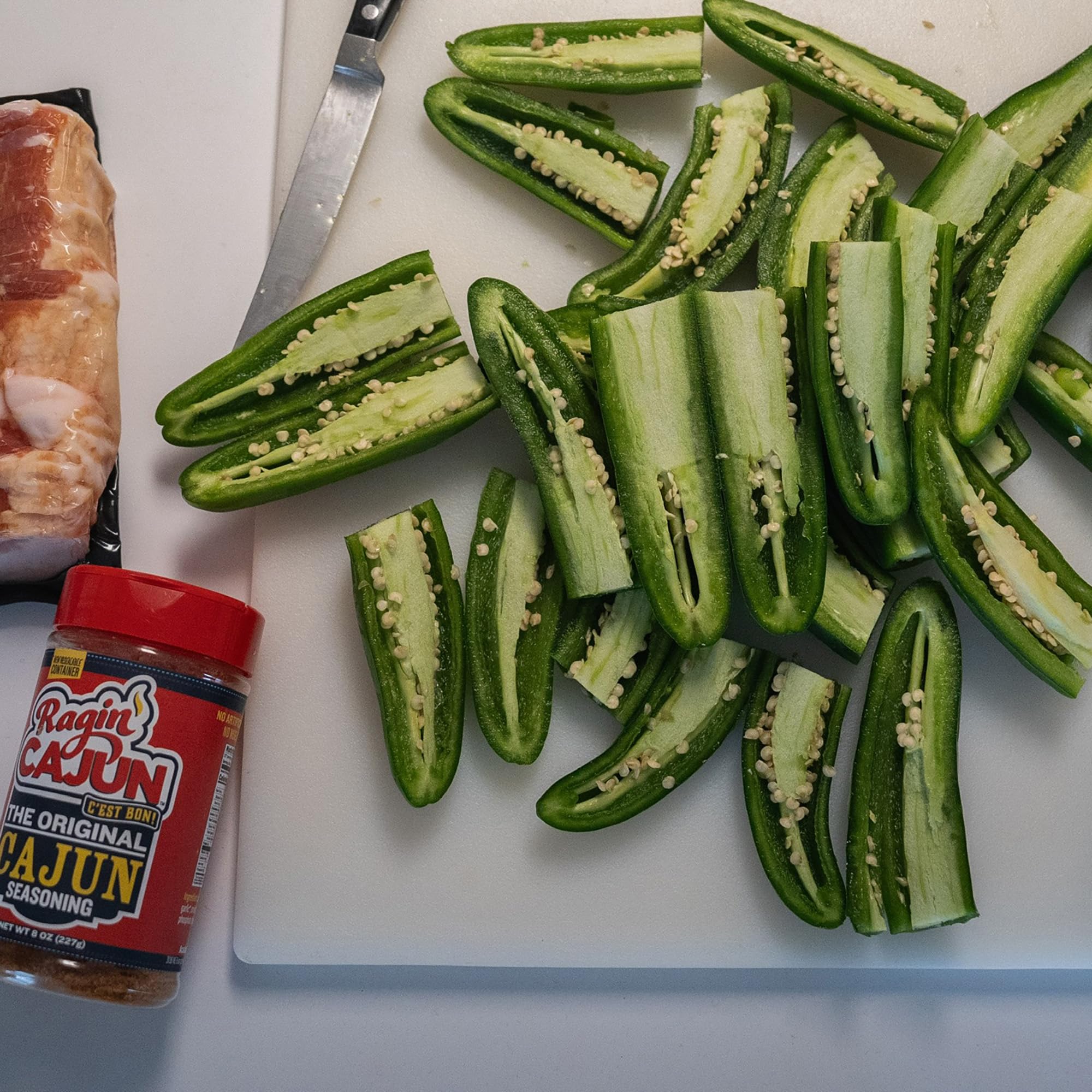 Ragin' Cajun sprinkled on roasted vegetables for savory enhancement