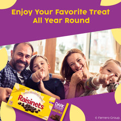 Raisinets in a serving bowl ready for sharing, offering convenient party portioning