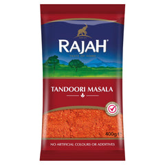 Rajah Tandoori Masala front pack, vibrant spices for bold flavor