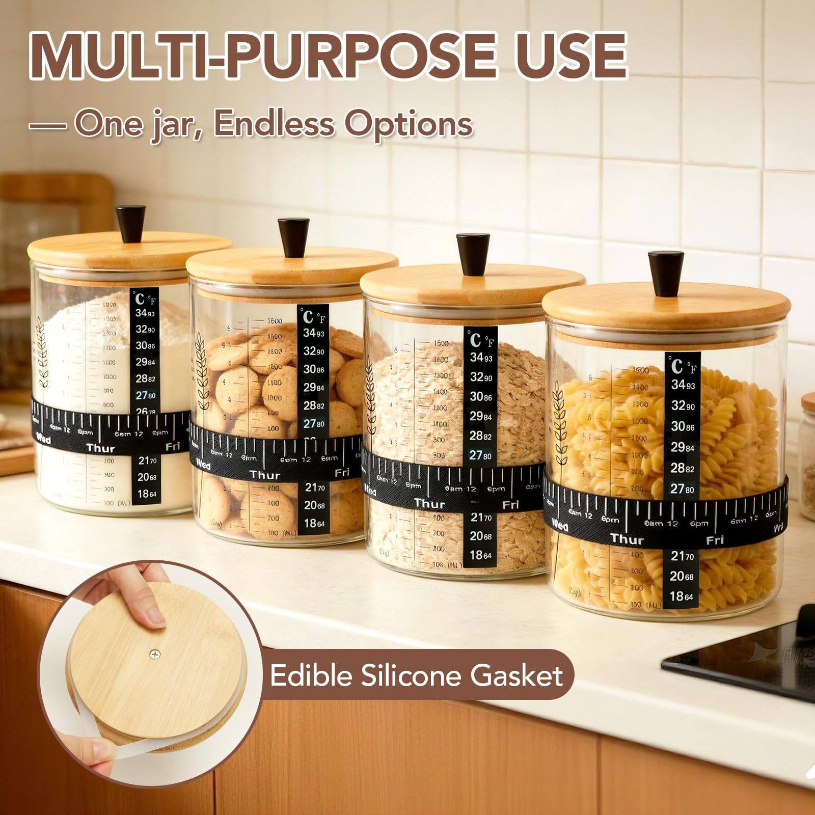 Rakovar kit styled on a kitchen counter to show real-world storage and use