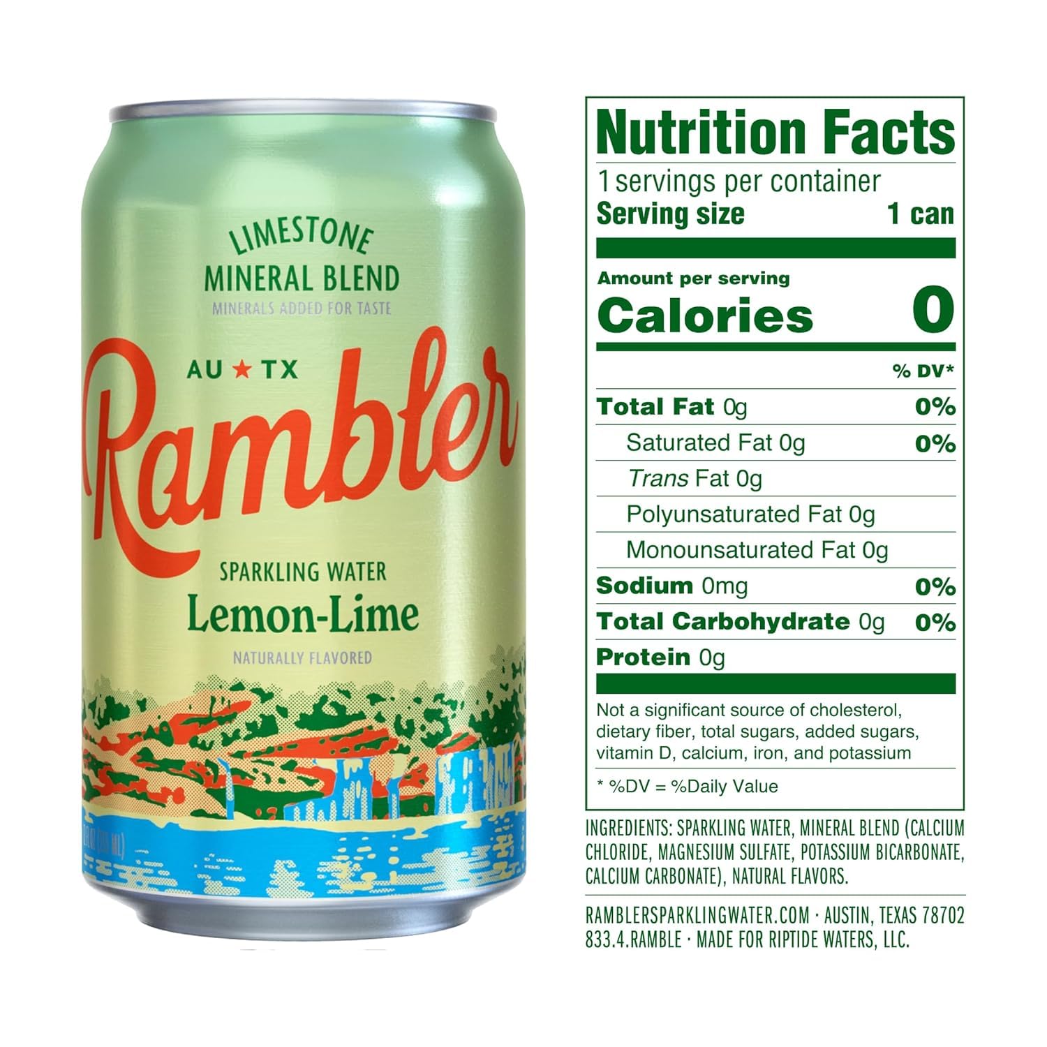 RAMBLER Original can emphasizing clean mineral taste for versatile hydration