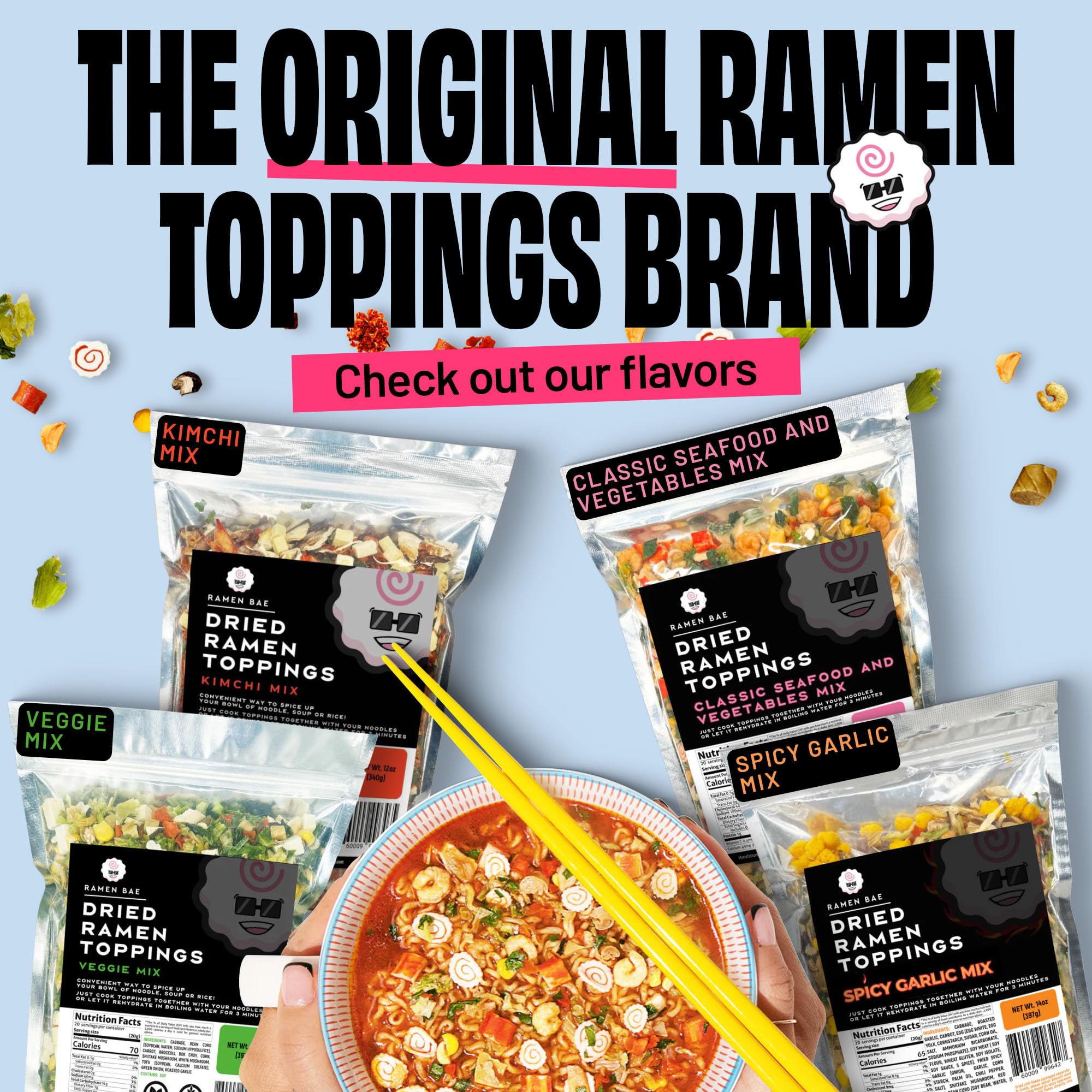 Ramen Bae in kitchen bowl served to showcase easy meal upgrade