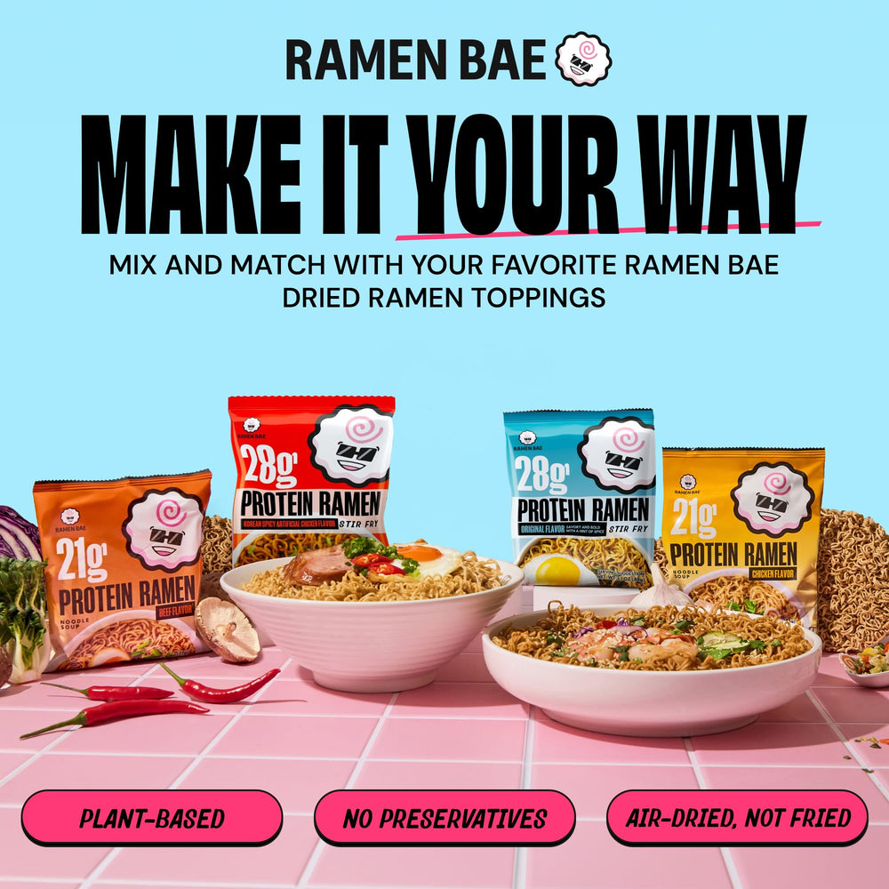 Ramen Bae lifestyle kitchen setting showing quick prep and satisfying weeknight dinner energy