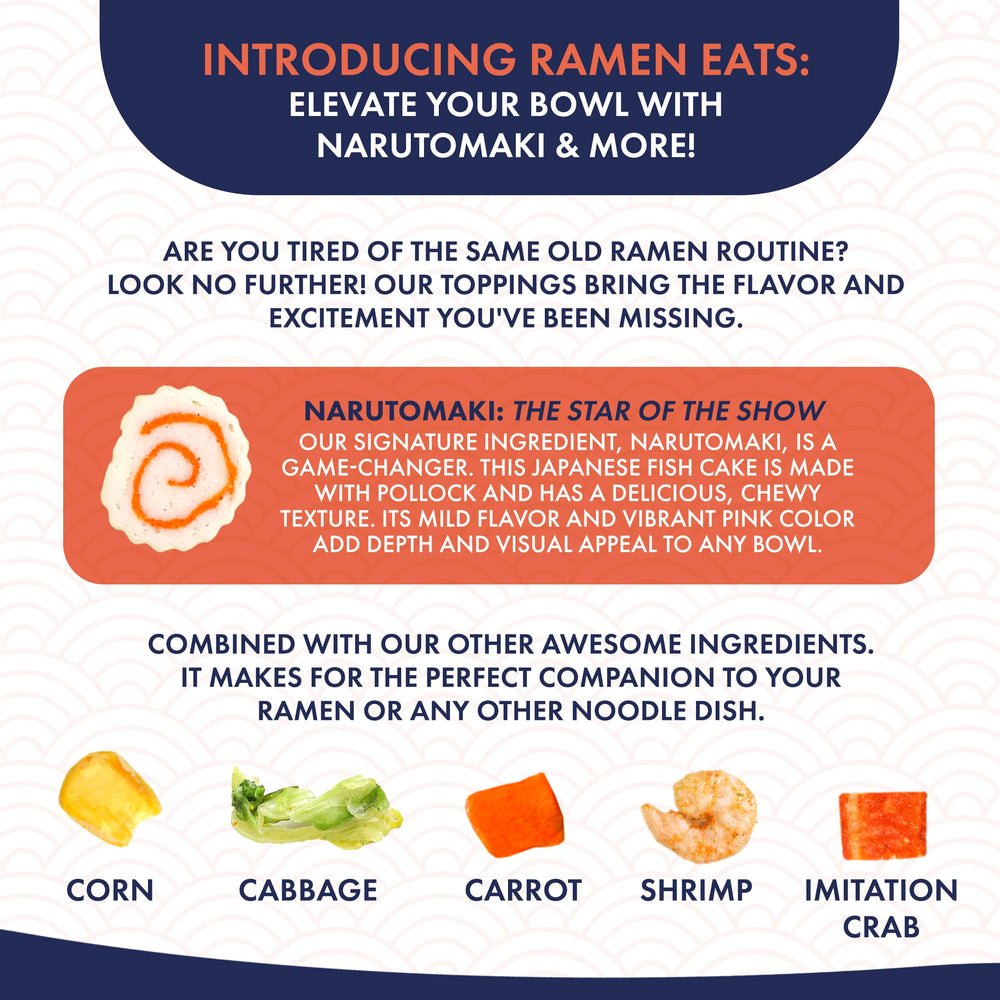 Ramen Eats label and ingredient list view showing allergens and whole ingredients