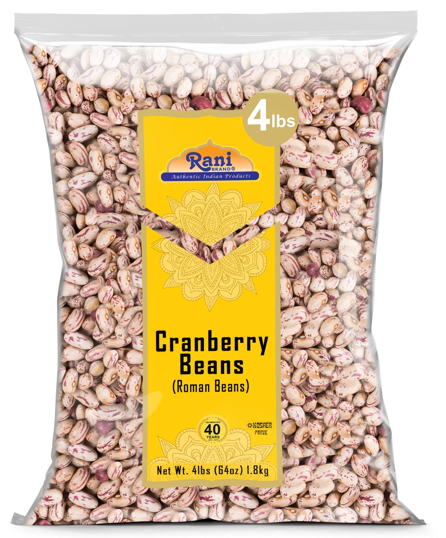Rani Brand front packaging showing 64oz bulk bag with clear branding and size benefit