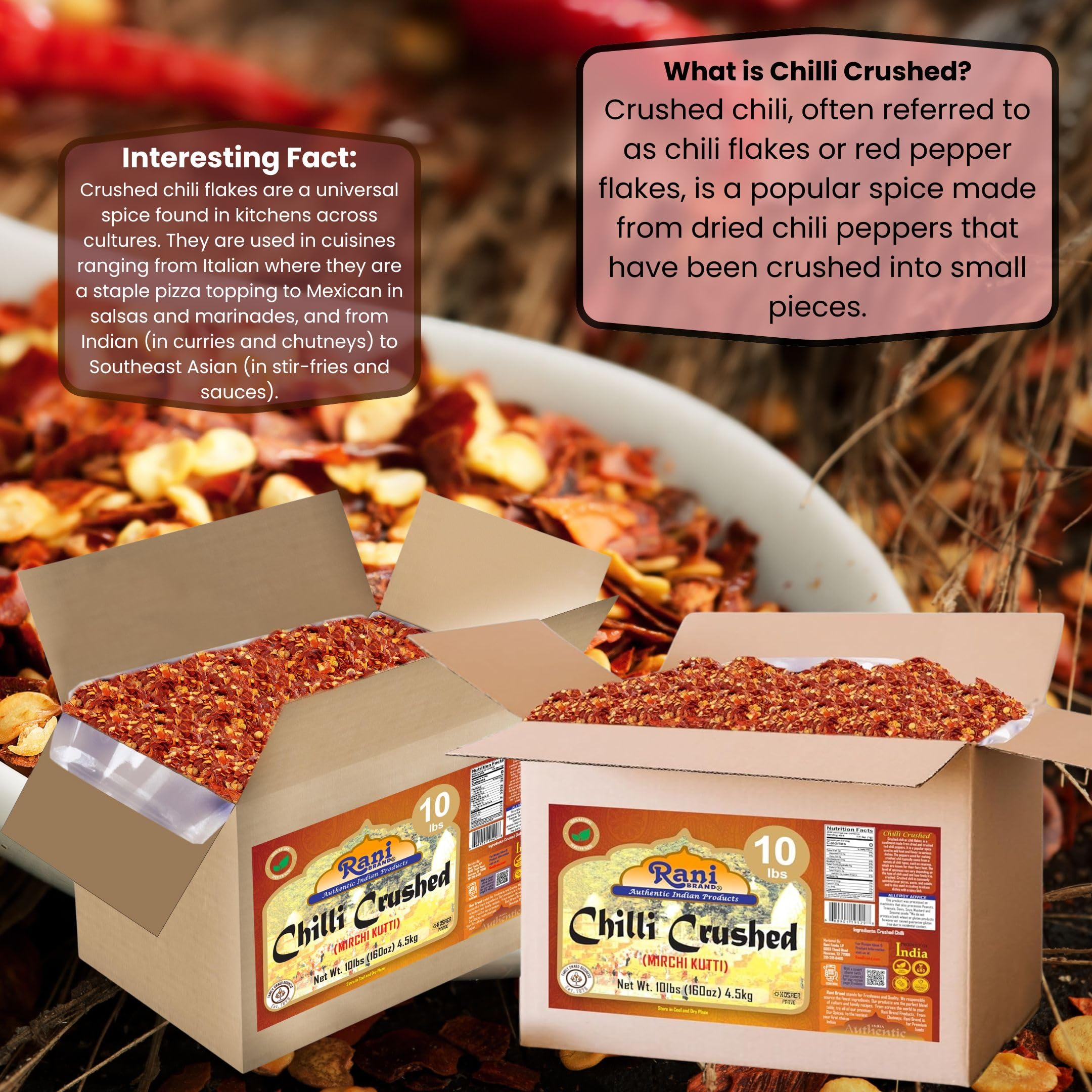 Rani Brand shaker dispensing flakes onto dish demonstrating easy tabletop use