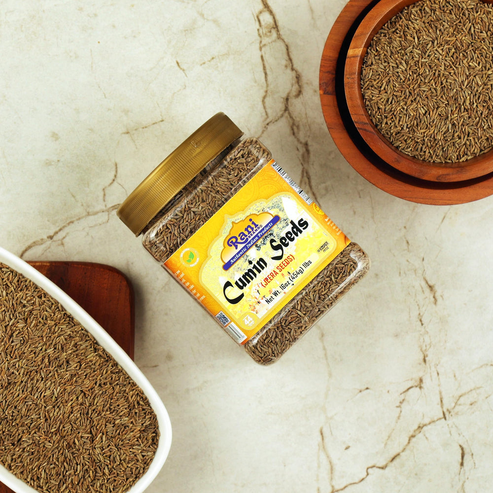 Rani Brand jar lid closeup demonstrating secure seal for extended spice shelf life