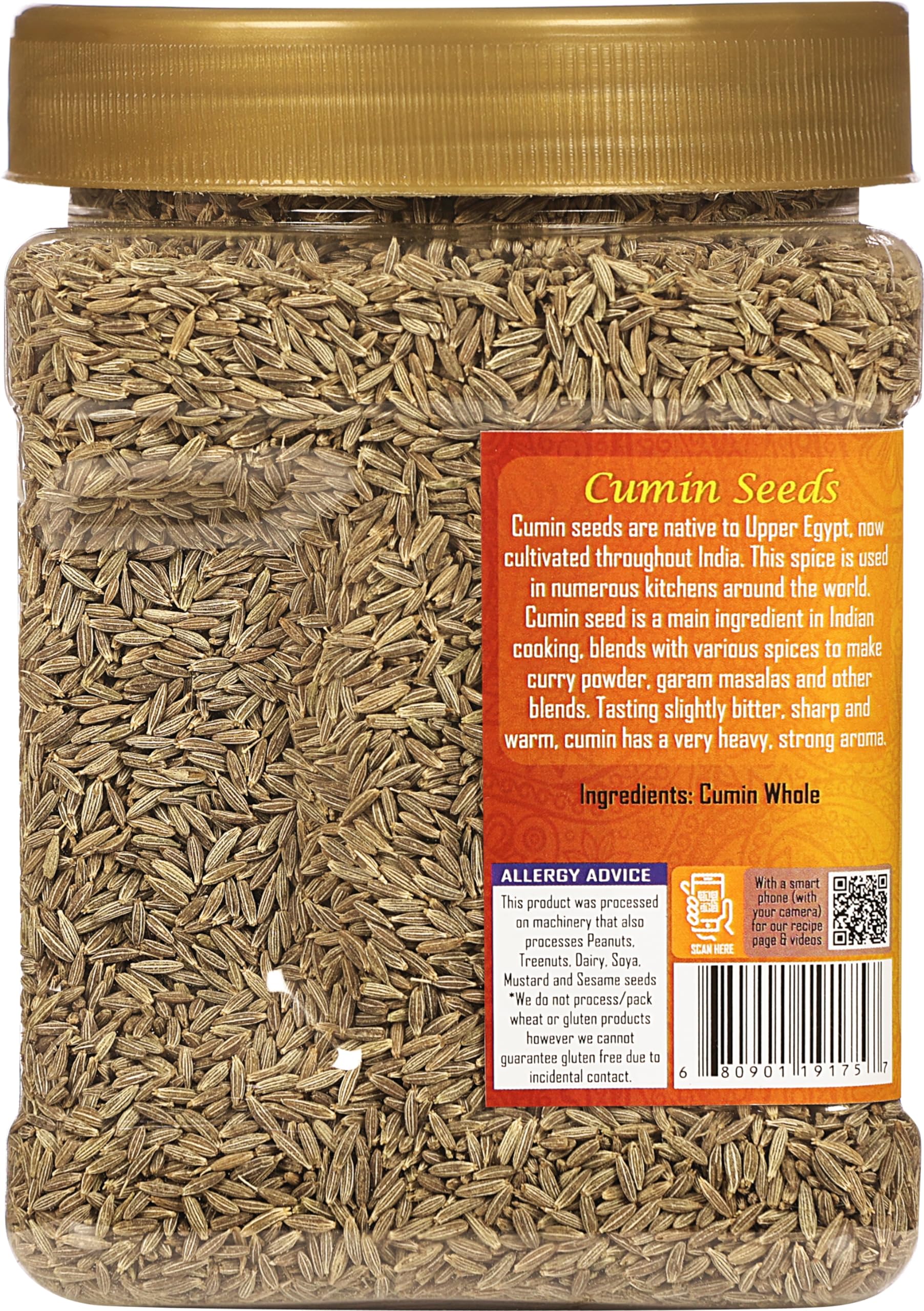 Rani Brand cumin seeds texture closeup highlighting whole seeds and rich aroma