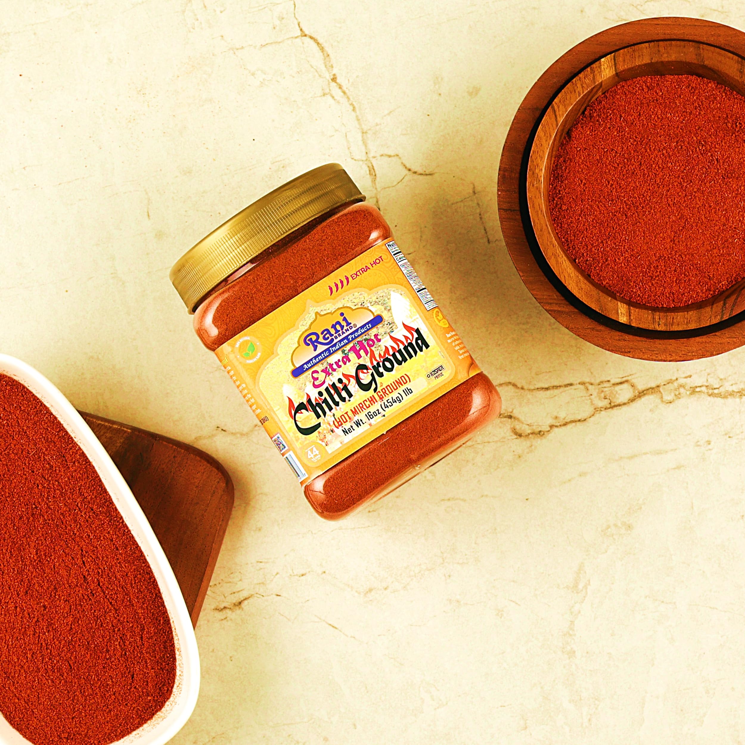 Rani Brand closeup label showing product name and no-fillers claim, clear ingredient trust