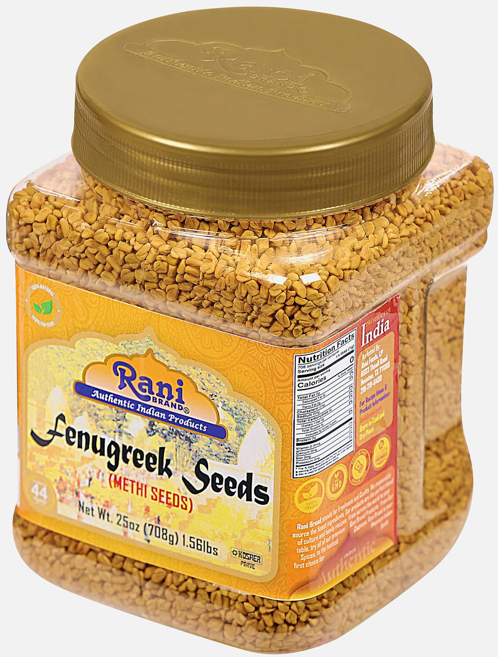 Cooking scene with Rani Brand fenugreek added to a simmering curry for depth