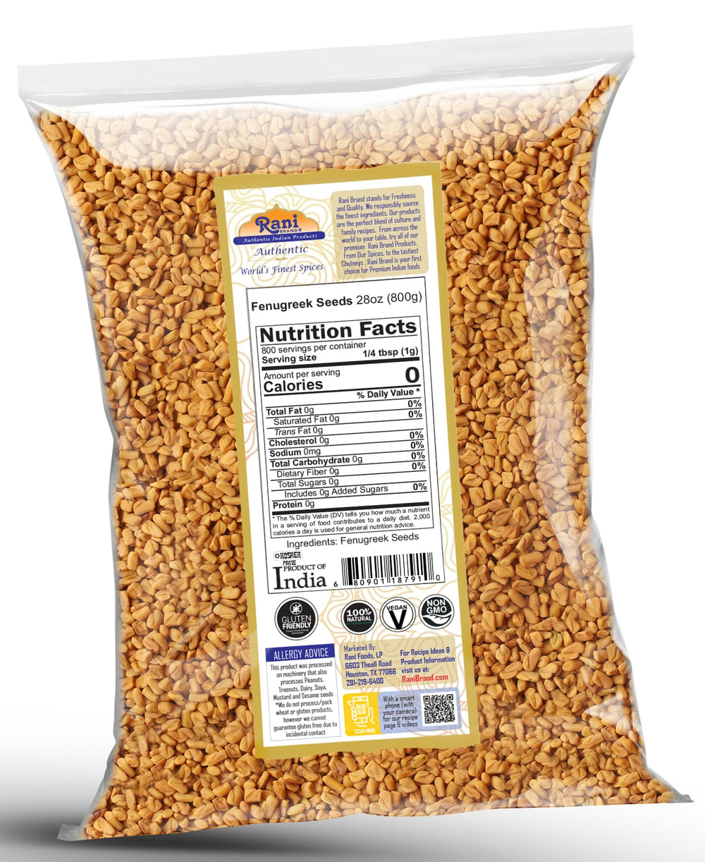 Rani Brand ground fenugreek powder in a bowl, ready for spice blends and pastes