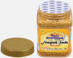 Toasting Rani fenugreek seeds in a pan to release nutty aroma and enhance flavor