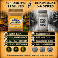 Rani Brand close-up label detail highlighting 11-spice authenticity