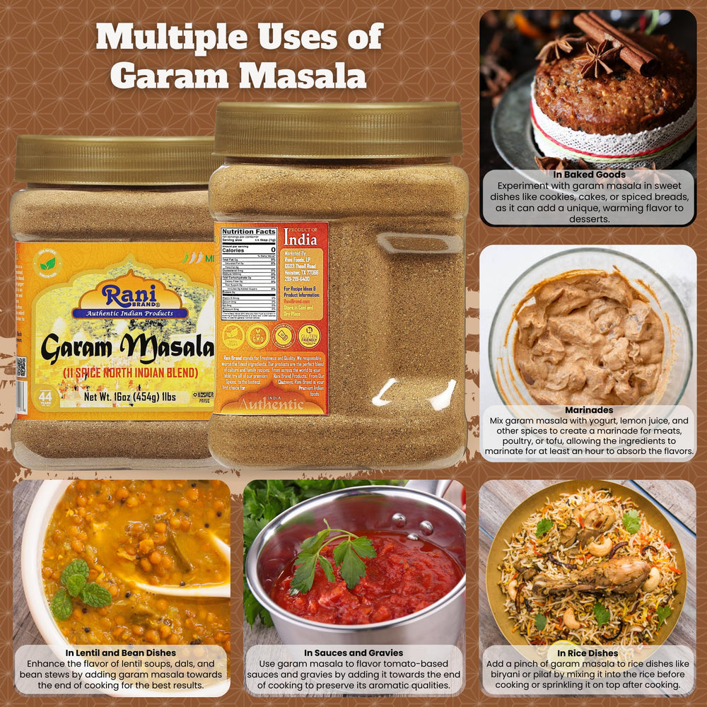 Rani Brand measuring spoon with garam masala for precise seasoning