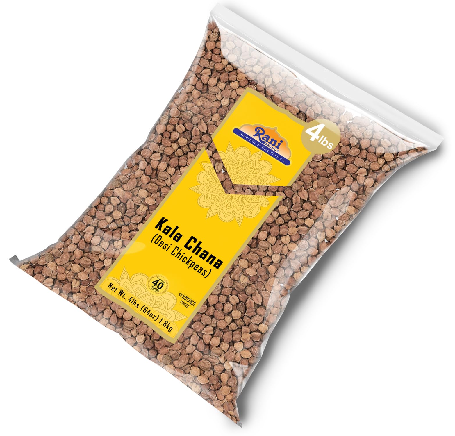 Rani Brand kala chana before and after soaking, illustrates hydration and cooking readiness