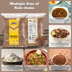 Rani Brand kala chana close-up showing skin-on texture, highlights hearty and nutty bite