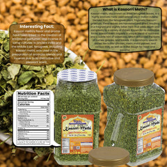 Rani Brand spoonful of kasoori methi ready to add flavor benefit