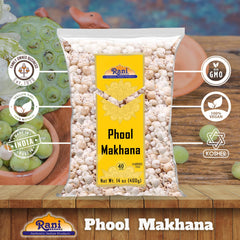Rani Brand plain makhana served in bowl for versatile recipe use benefit