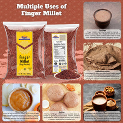 Rani Brand cooked ragi porridge in bowl, warm wholesome breakfast option