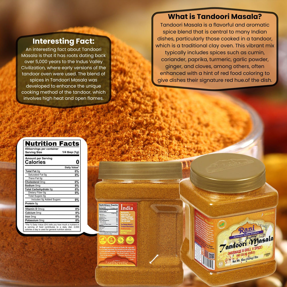 Rani Brand spice powder texture close-up showing fine grind and rich color for easy blending